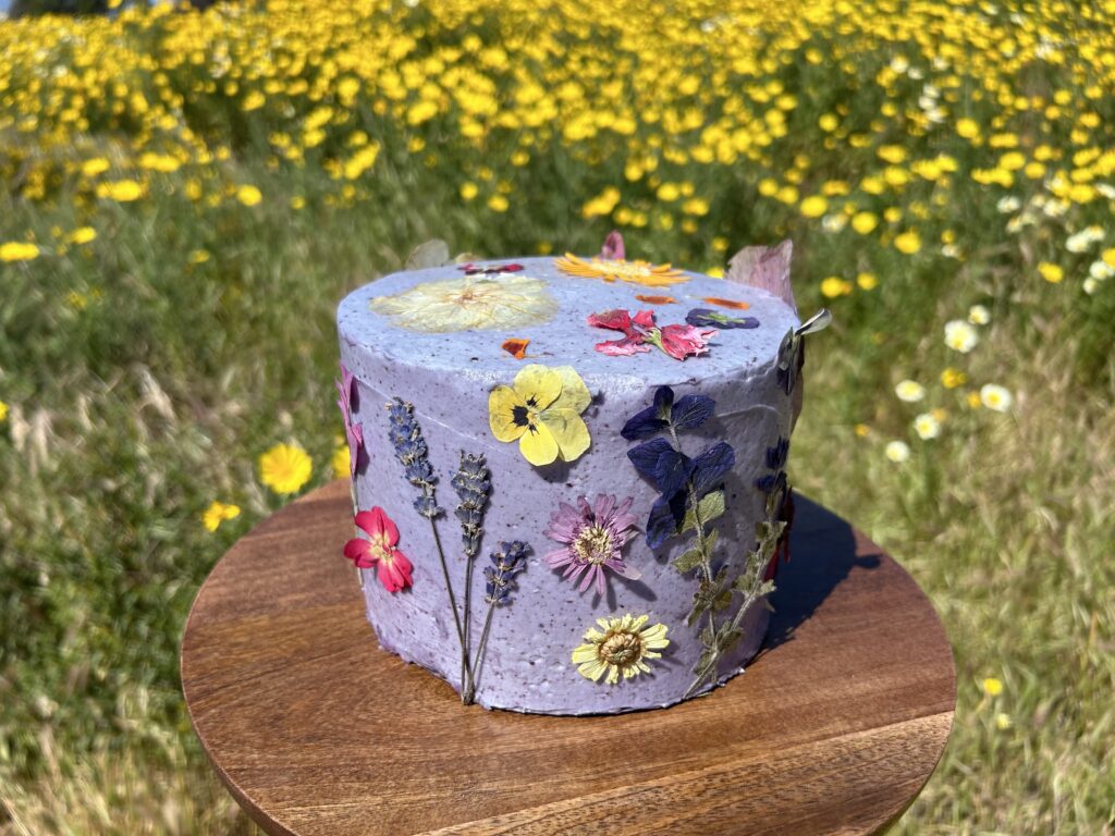 Cake with flowers